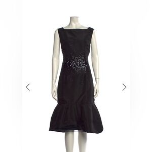 Oscar de la Renta Elegant Black Sleeveless Dress